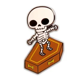 100% Soft - "Skull Surfer" Enamel Pin