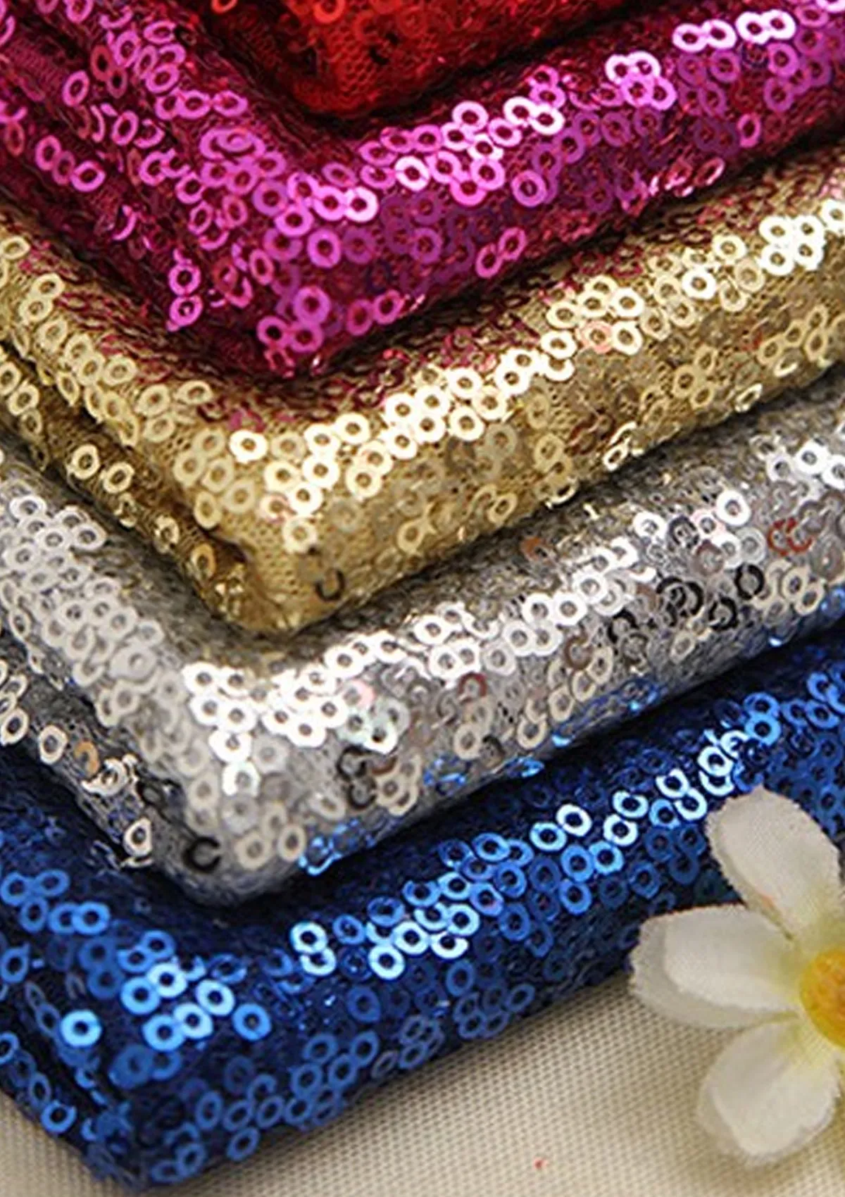 3mm Sequins Fabric Black Gold Allover Embroidered Fabric on Tulle/Net Material for Decor, Sewing, Dress, Tablecloths & Craft | 52" - 132cms Usable Width | Sold by The Metre