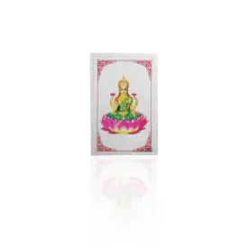 999 Silver Lucky Lakshmi Ji Yantra Picture Card