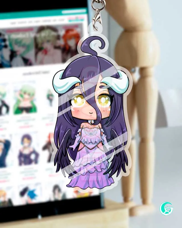 Albedo OVERLORD Acrylic Keychain charm