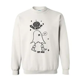 Alpha Delta Phi Ghost Disco Crewneck Sweatshirt