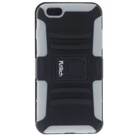 Apple iPhone 6/6S Plus Rugged Shockproof Case with Beltclip, Color White/Black