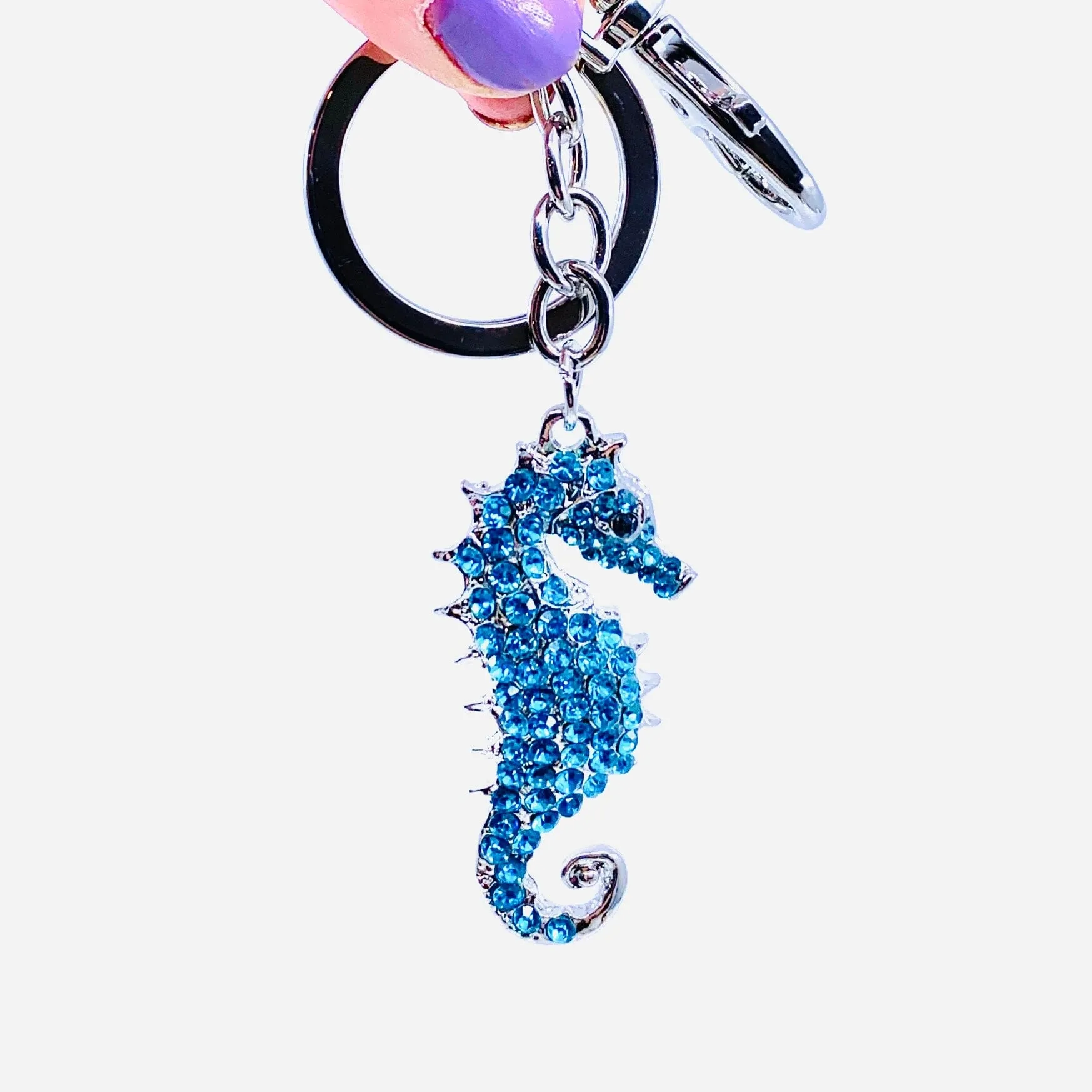 Bejeweled Key Chain 6, Seahorse