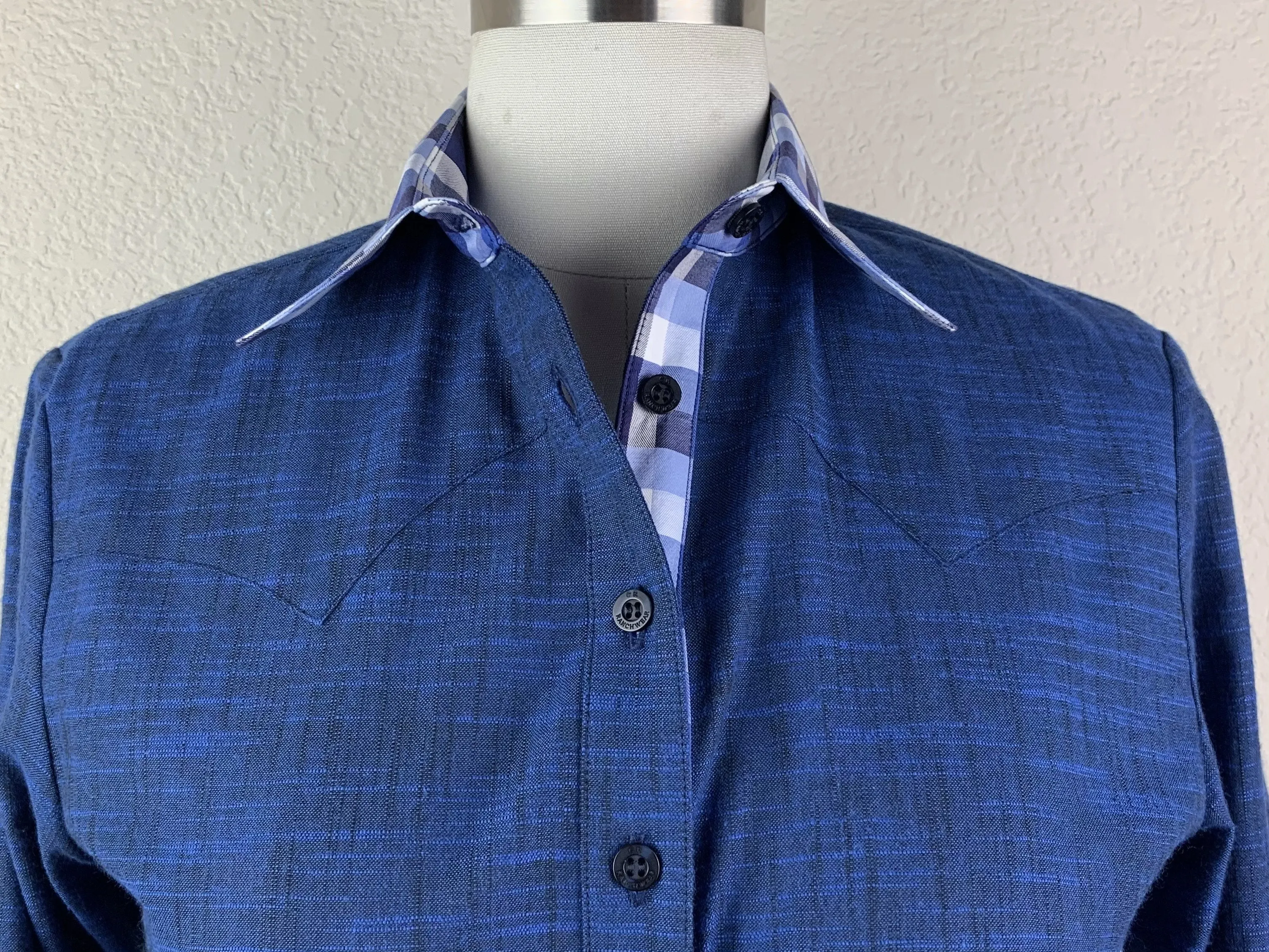 CR Western Pro Deep Indigo Linen Like Cotton