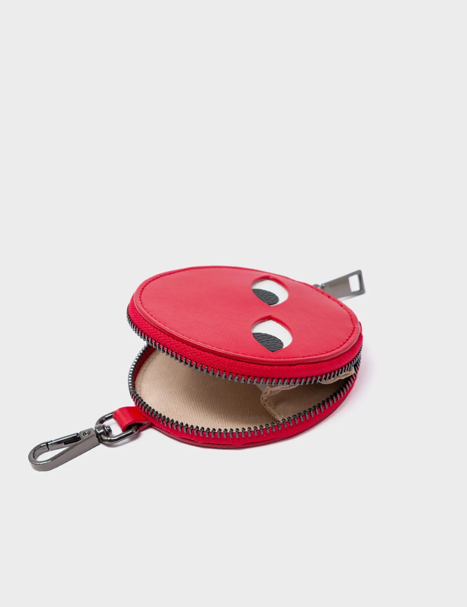 Dottie - Red Leather Pouch Charm