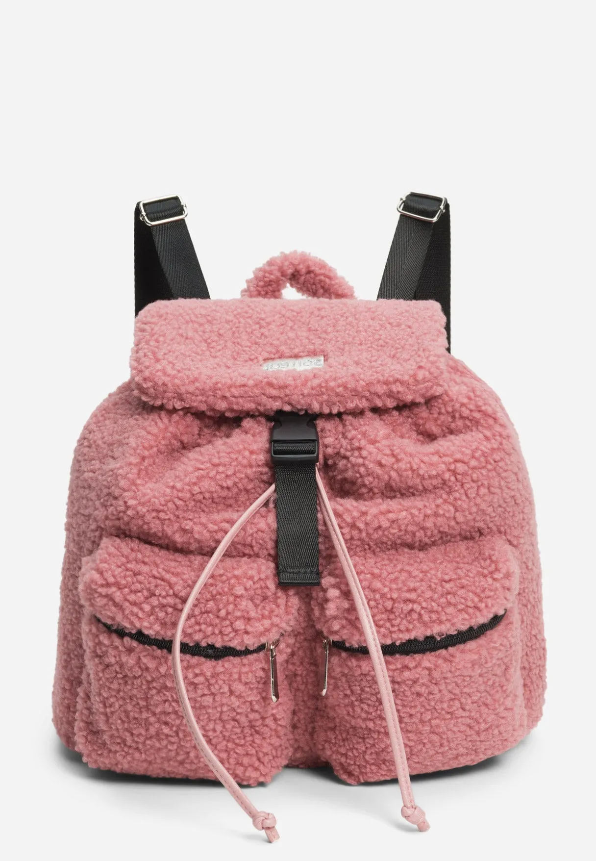 Faux Sherpa Flap Backpack