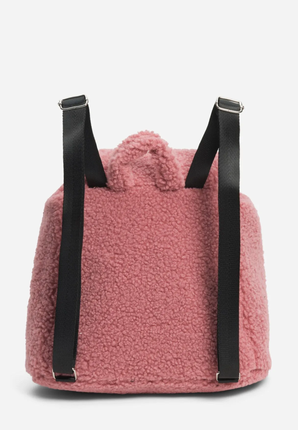 Faux Sherpa Flap Backpack