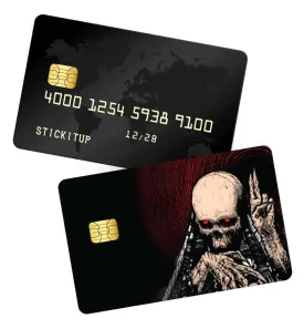 Gangster skeleton credit card skin