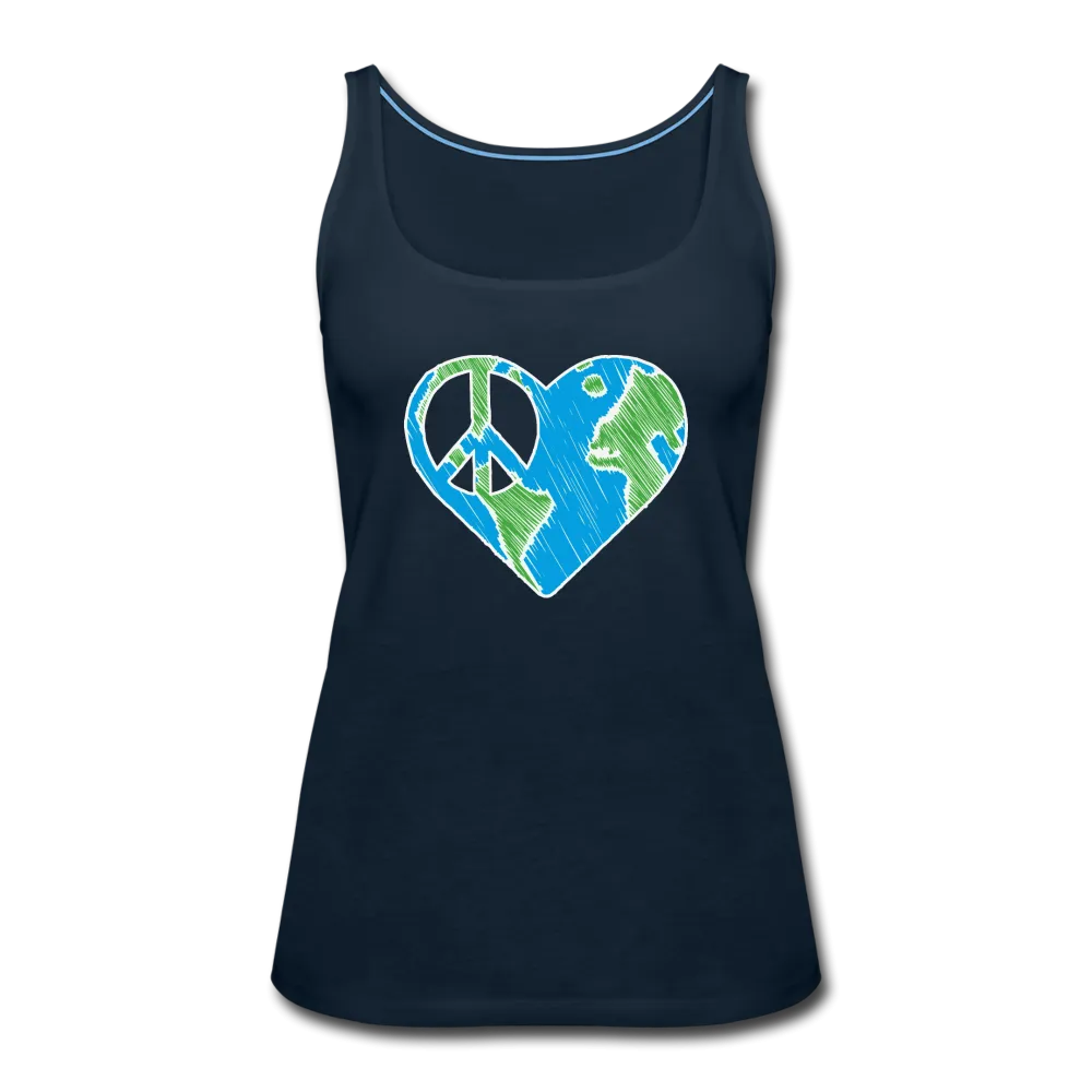 I Heart Peace- Women’s Premium Tank Top