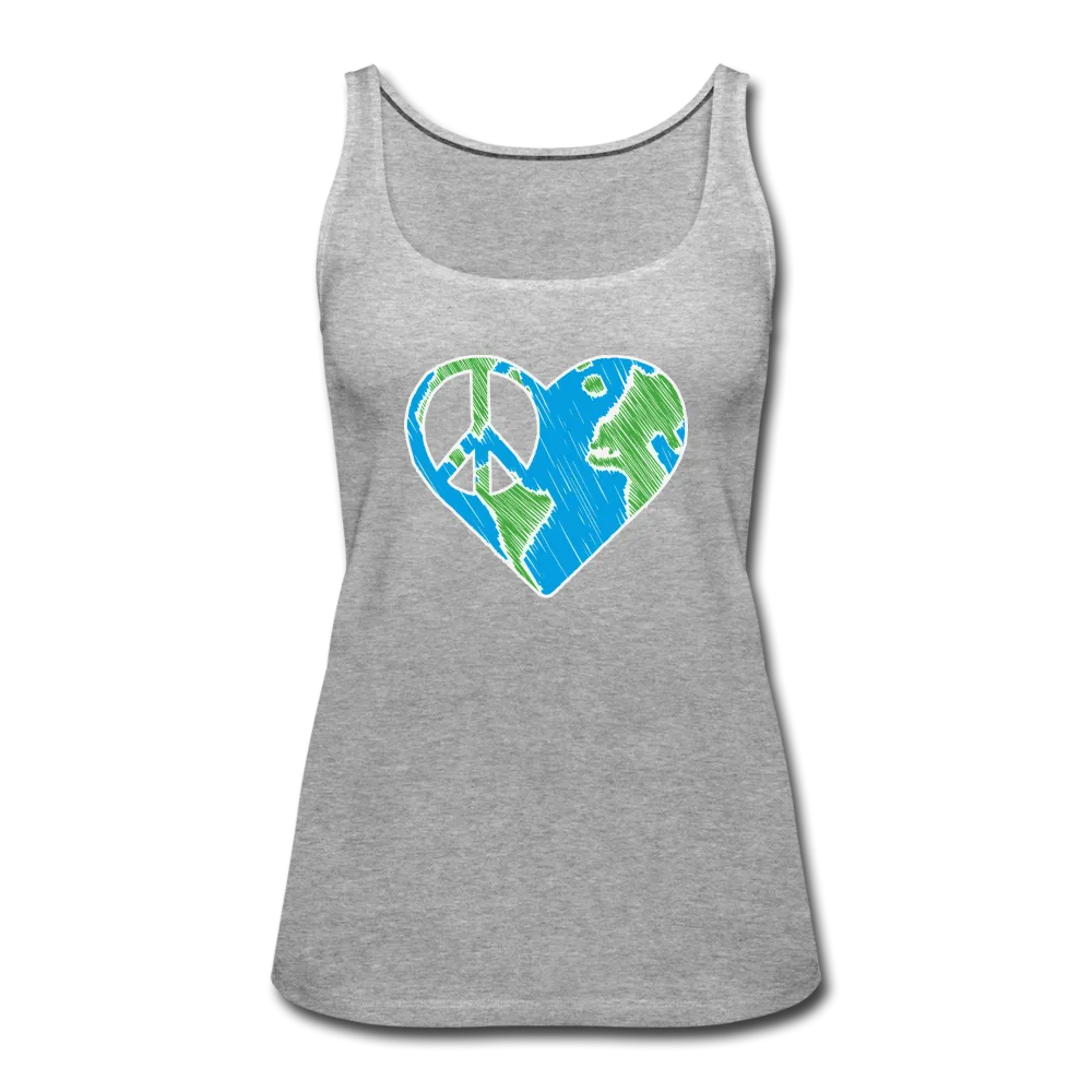 I Heart Peace- Women’s Premium Tank Top