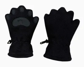 Infant & Toddler Black Fleece Mittens