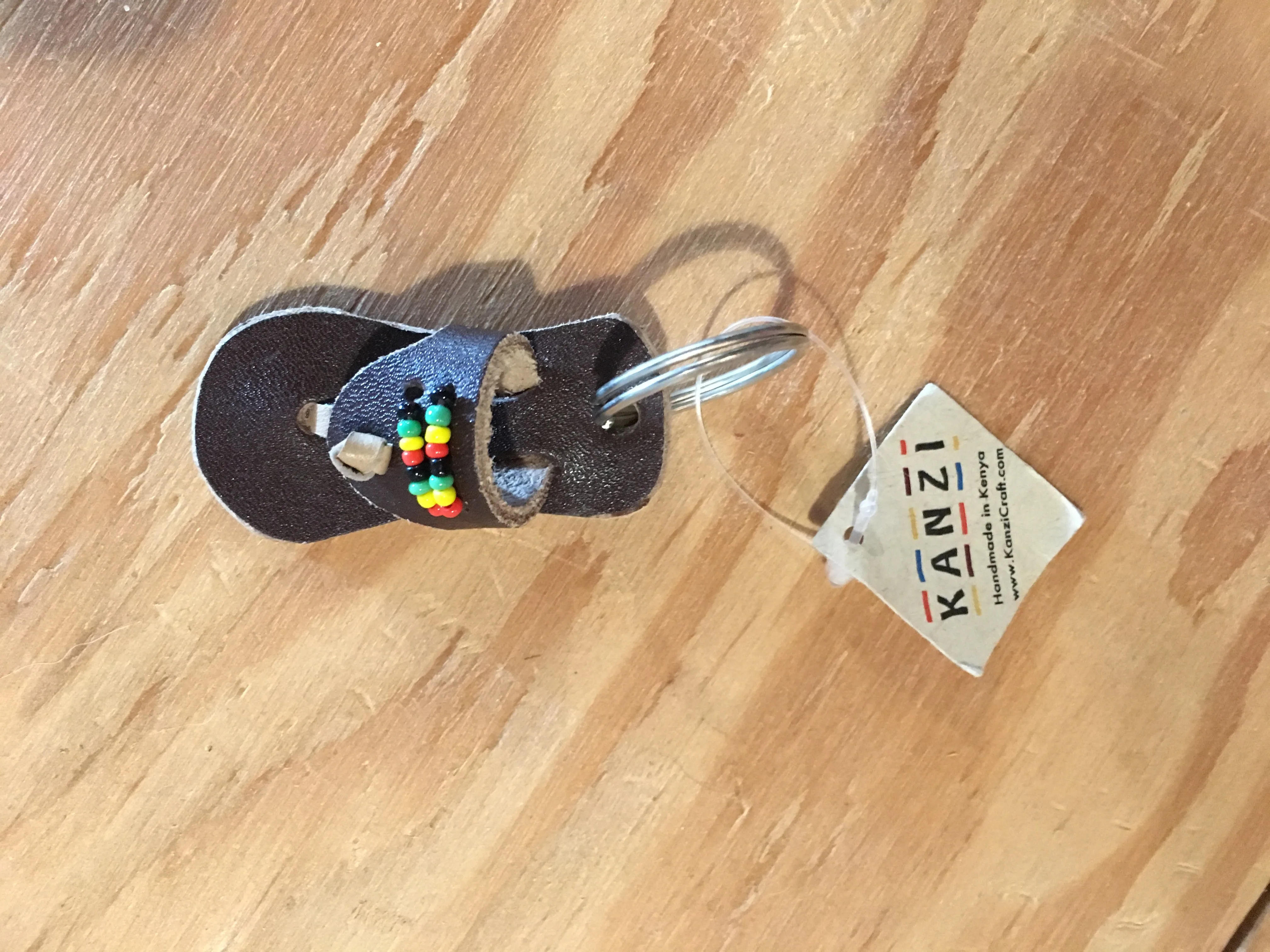 Leather Sandal Keychain