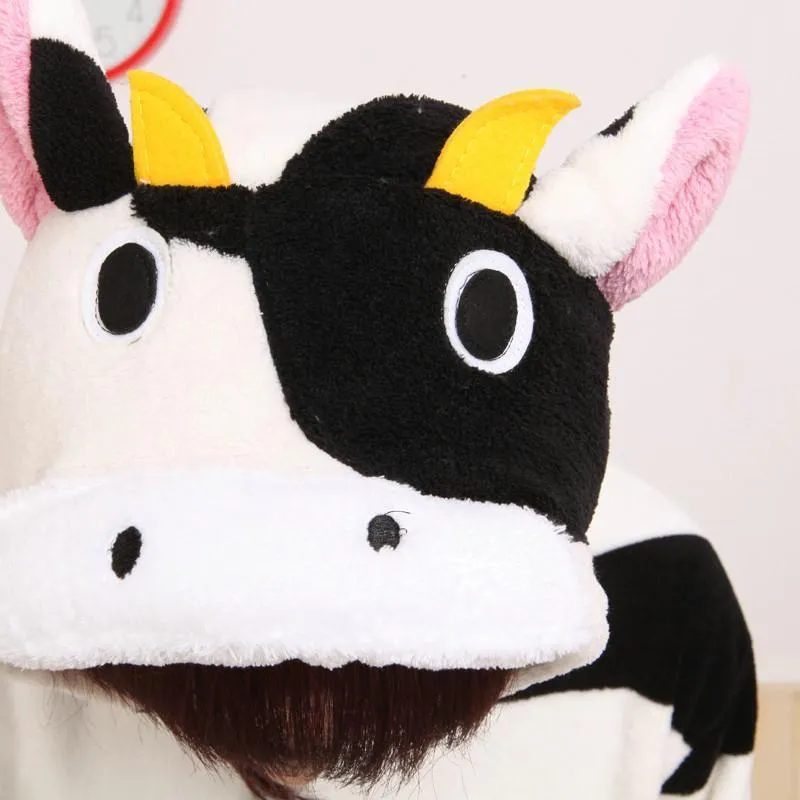 Milk Cow Animal Costume Pajamas Kigurumi for Adult