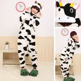 Milk Cow Animal Costume Pajamas Kigurumi for Adult