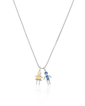 Mini Me Birthstone Necklace - 925 Sterling Silver