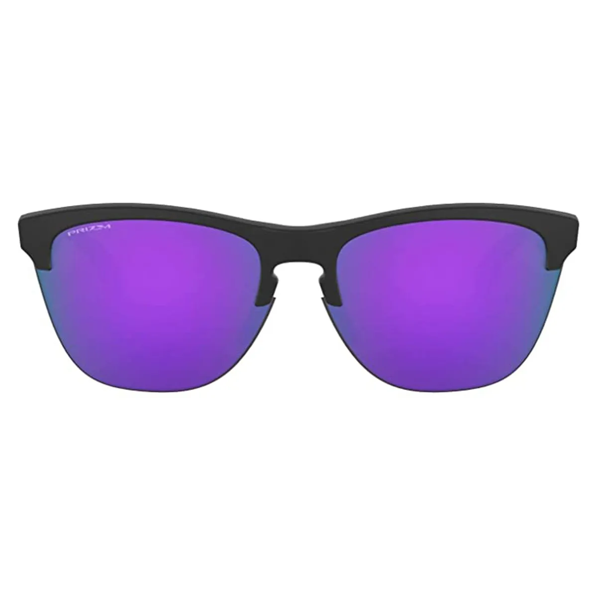 Oakley Frogskins Lite Crystalline Collection Sunglasses Matte Black/Violet Iridium