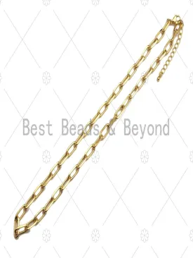 Paperclip Chain Necklace - Gold