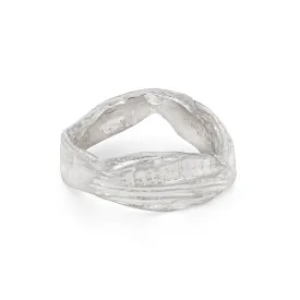 Rugged Ripple Ring Silver