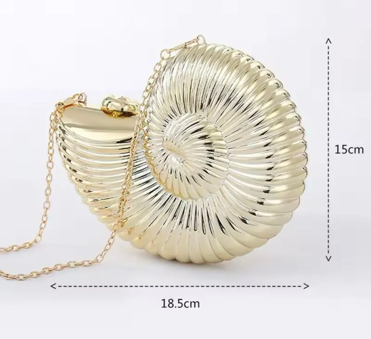 Serenity Luxe Conch Evening Clutch