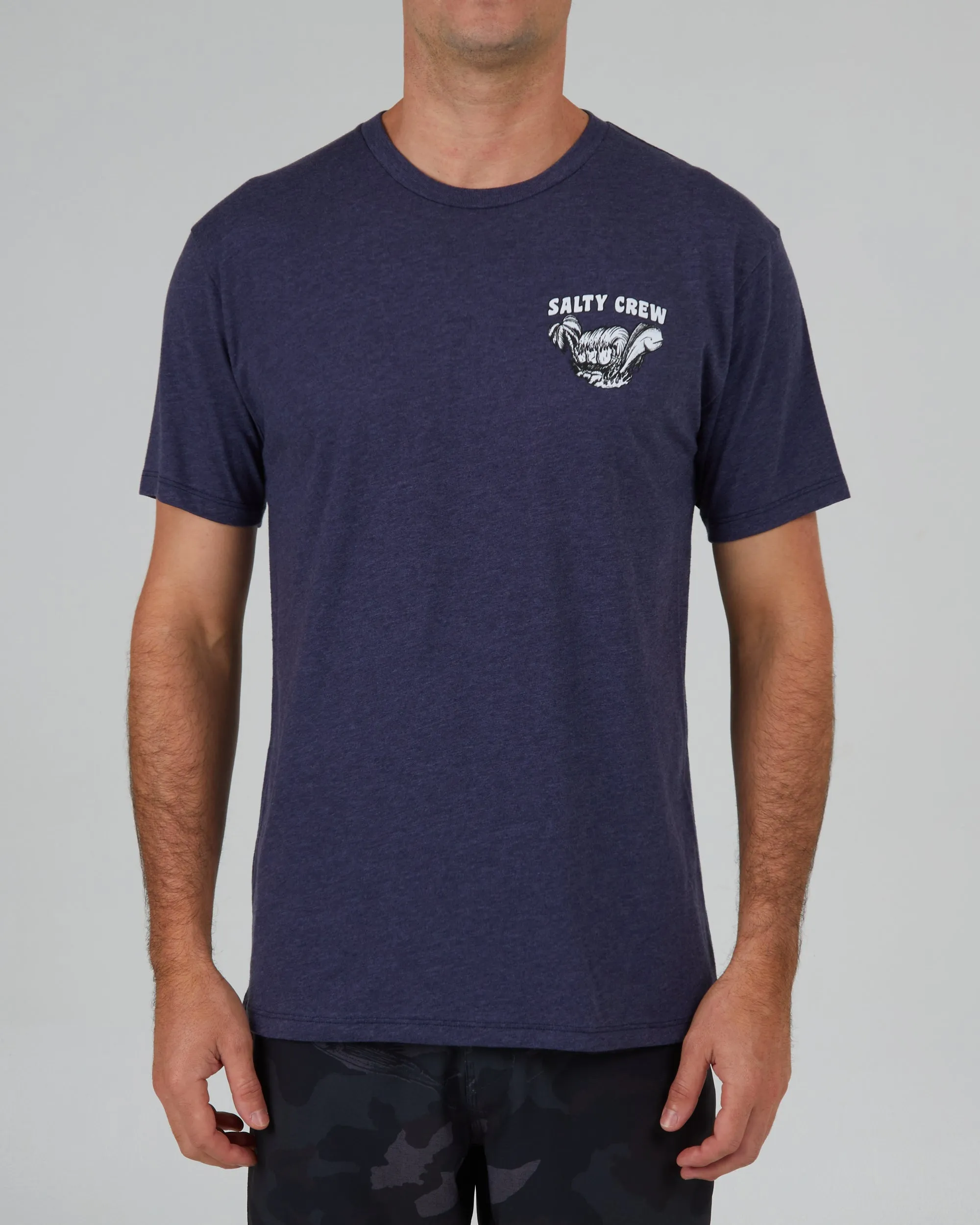 Shaka Navy Heather S/S Premium Tee