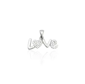 Silver Attractive Love Sign Pendent