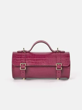 The Bowls Bag - Magenta Croc