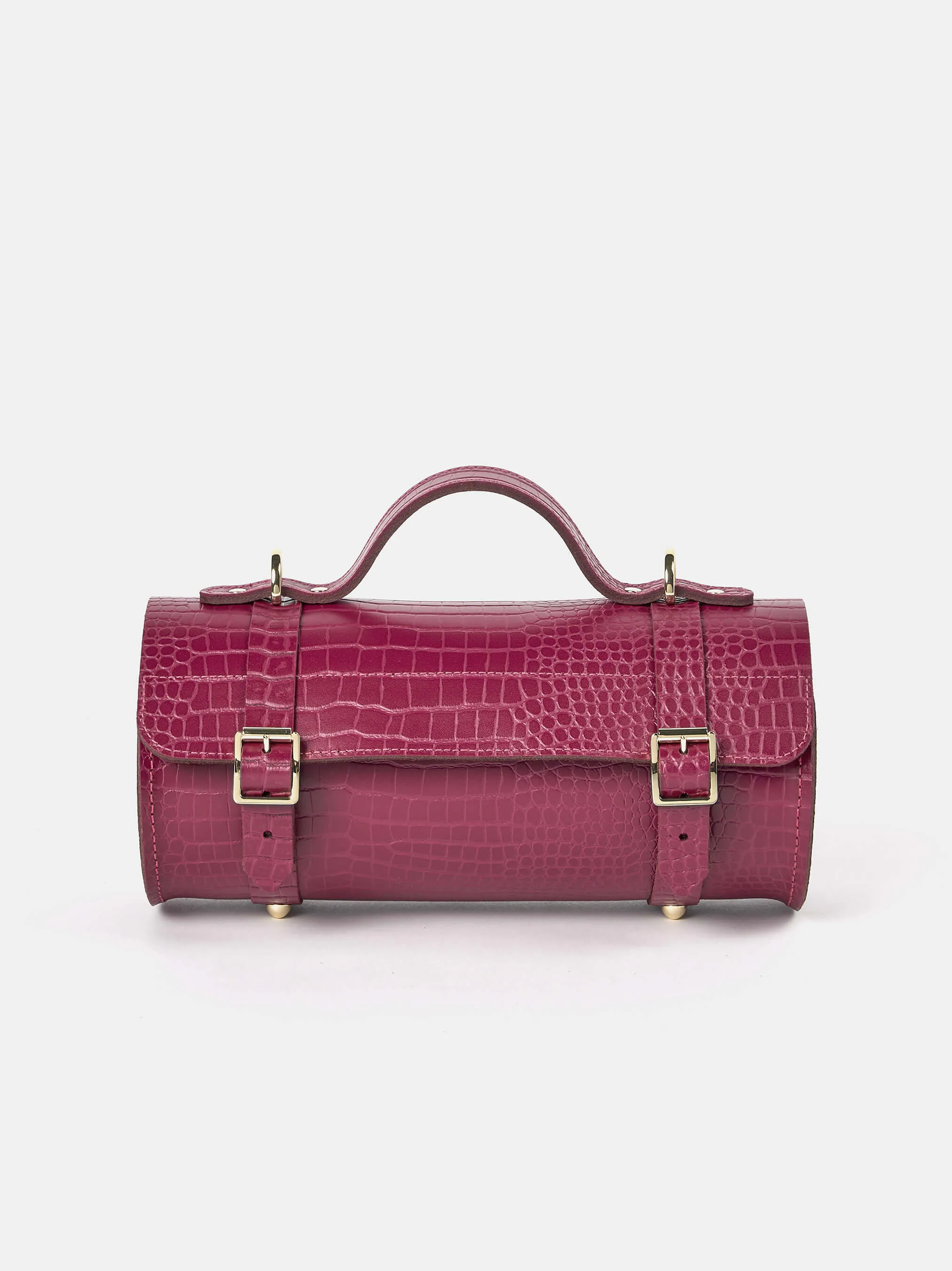 The Bowls Bag - Magenta Croc