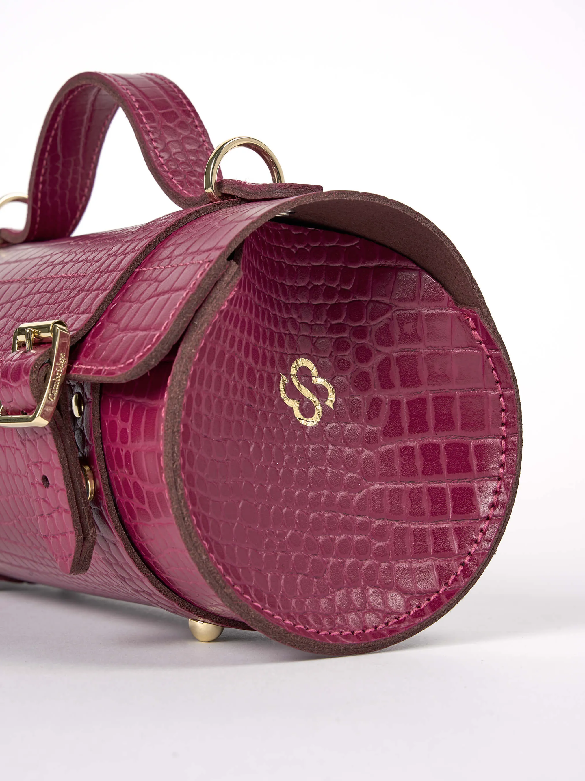 The Bowls Bag - Magenta Croc