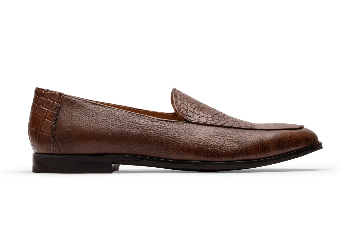 Twin Textured Comfy Loafer/DK Br