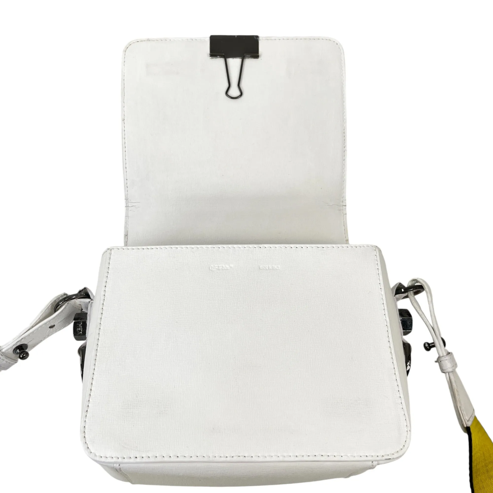 Women's Binder Flap Handbag White